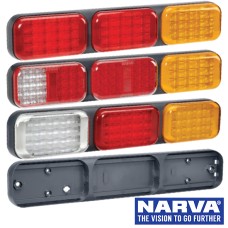 Narva Model 41 LED Rear Direction Triple Lamps with Grey Housing & 0.5m Cable